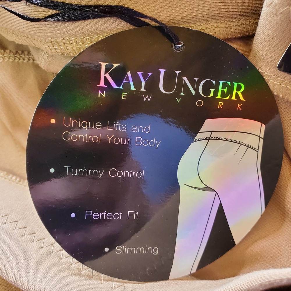 Kay Unger New York Womens Tan Ponte Knit Tummy Control Leggings KUS-1000-Tan L - Picture 3 of 10